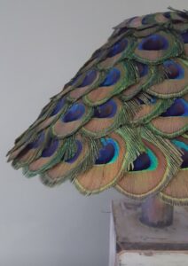 Real Peacock Feather Lampshade