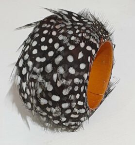 Guinea Fowl Feather Napkin Ring