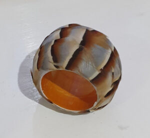 French Partridge Feather Napkin Ring