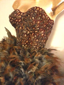 Pheasant Feather Mannequin Wall Hanging