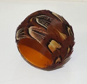Pheasant Feather Napkin Ring